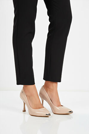 Pierre Cardin PC-55118 Z Bej Rugan Kadın Abiye Ayakkabı