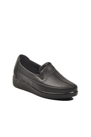Siyah Cilt Hafif Kadın Günlük Ayakkabı 293117 Z