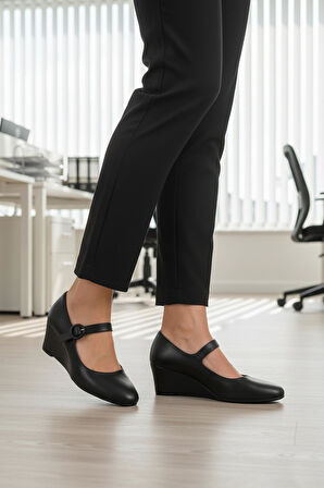 Ayakmod 312478 Z Siyah Kadın Topuklu Ayakkabı