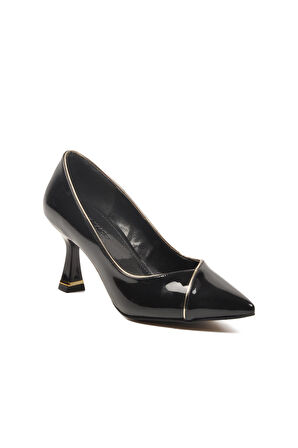 Ayakmod 357164 Z Siyah Rugan Kadın Abiye Ayakkabı