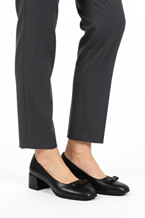 Ayakmod 519081 Z Siyah Kadın Topuklu Ayakkabı