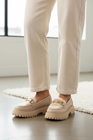 Bej Cilt Kadın Günlük Ayakkabı 572461 Z