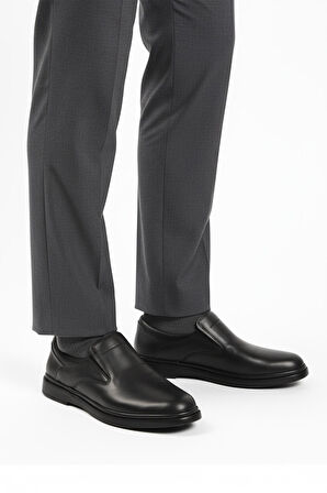 Ayakmod DSN 2026 M Siyah Hakiki Deri Erkek Günlük Ayakkabı