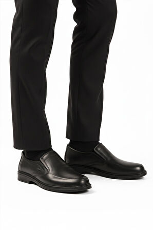 Ayakmod DSN 2036 M Siyah Hakiki Deri Erkek Günlük Ayakkabı