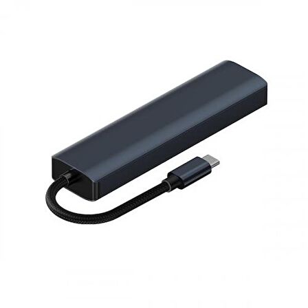Coofbe Pd 100W 5in1 Type-C HUB RJ45 Type-c Dönüştürücü Çoğaltıcı USB3.0 Çoğaltıcı Ethernet Dönüştürücü
