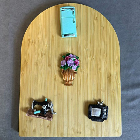 Uretti - Pınar 2572 9953 El Yapımı 4'lü tematik Minyatür Eşyalar Magnet