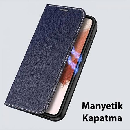 Coofbe Magnetic Pu Deri Cüzdanlı Kapaklı Standlı Samsung Galaxy S23 Plus Kılıf 2 Kart Bölmeli Galaxy S23 Plus Kılıf