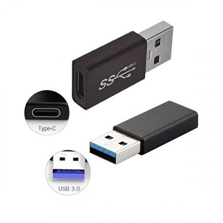 Coofbe Type-C to Usb Çevirici Dönüştürücü Adaptör Usb 3.0 To Type C Dönüştürücü OTG Çevirici