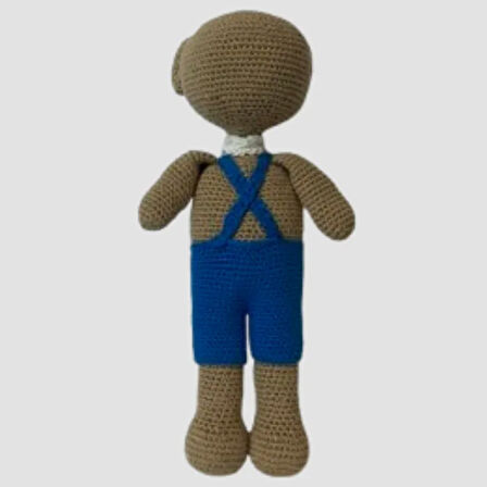 Uretti - Birsen 2552 El Yapımı Amigurumi Bahçıvan Ayı - 30 cm