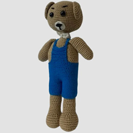 Uretti - Birsen 2552 El Yapımı Amigurumi Bahçıvan Ayı - 30 cm