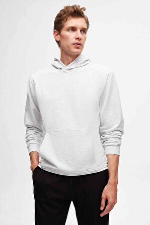Ds Damat Relaxed Fit Gri Pamuklu Logo Baskılı Sweatshirt 8HCE2ORT01001 8HCE2ORT01001