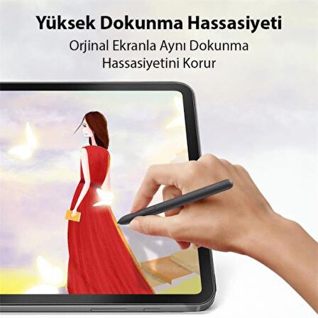 Coofbe 0.15mm Darbe Emici Samsung Galaxy Tab S8 Plus Ekran Koruyucu Pet Paperfeel Full Kaplama Koruyucu