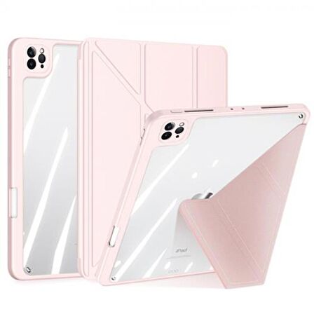 Coofbe Kalem Yerli Standlı Şeffaf Arka Kapak iPad Pro 11 Kılıf Tablet Kılıfı Manyetik iPad Pro 11 2022-2021-2020-2018