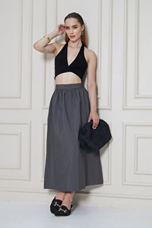 Kadın Yeni Sezon Paraşüt Kumaş Yazlık Etek 3730300