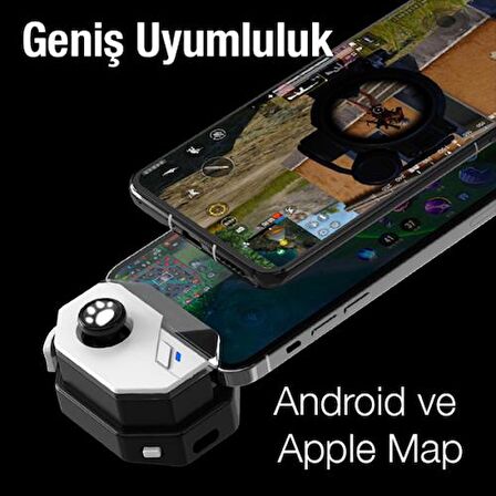 Coofbe 150Mah Şarjlı  Bluetooth Bağlantılı Telefon  Joystick Kontrol Aparatı PUBG Mobile Gamer Oyun Konsolu