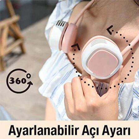 Coofbe Boyun Askılı Vantilatör Beyaz