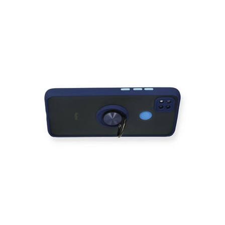 Xiaomi Redmi 9C Kılıf Montreal Yüzüklü Silikon Kapak - Lacivert