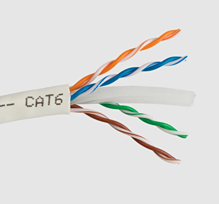 HÜNKA CAT-6 KABLO U/UTP 24 AWG KABLO (BAKIR)