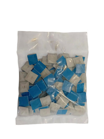 PEMSAN Yapışkan Kare Kroşe 20x20 BEYAZ (100lü Paket)