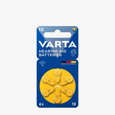 VARTA No:10 Kulaklık İşitme Cihazı Pili 1.45v 6lı Paket (On Numara Altılı Pk.)