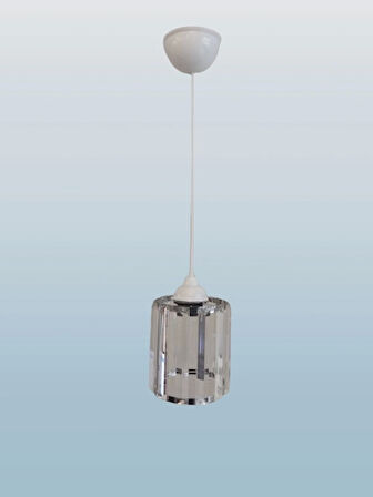 DMR Kristal Taşlı Yuvarlak Tekli Avize E-27