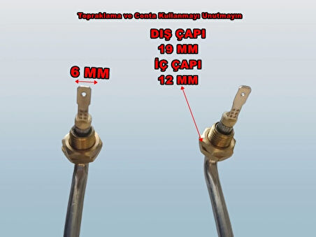 ENDER Benmari 70cm 2500w Rekorlu Kıvrık Rezistans 220v 8.5? Cr-Ni