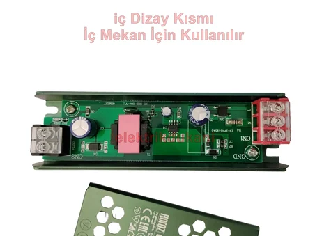 HOROZ Vespa-60 Süper Slim 12v Dc 5A Şerit Led Trafosu 60w IP20 (12 Volt 5 Amper 2.5mt ye Kadar Kullanım İçin Uygundur)