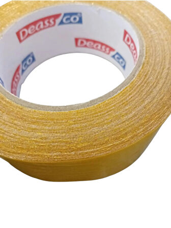 İnce Güçlü Yapışkanlı Fileli Çift Taraflı Bant 0.5mm x 40mm x 20metre (Sökülebilir ve İz Bırakmaz)