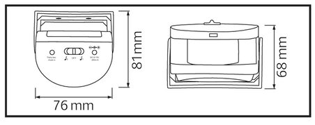 HOROZ Play Kablosuz Pır Kapı Zili Kapı Dedektörü 4.5v Dc IP20 3 Adet AAA Pil İle Çalışır