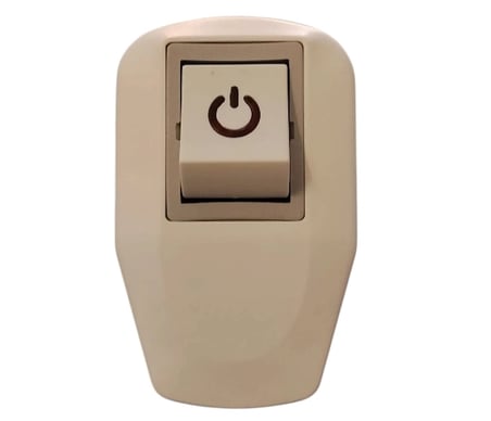 DEPA Erkek Anahtarlı Topraklı Fiş Işıklı Anahtarlı Beyaz 220 Volt (Kolay Bağlantı)