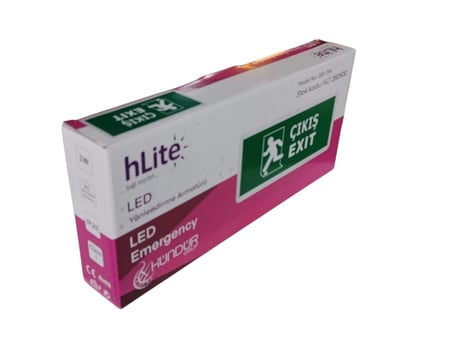 HLİTE Exıt Çıkış Şarjlı Yönlendirme Armatürü Levhası 3w 220v IP20
