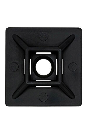 PEMSAN Yapışkan Kare Kroşe 20x20 SİYAH (100lü Paket)