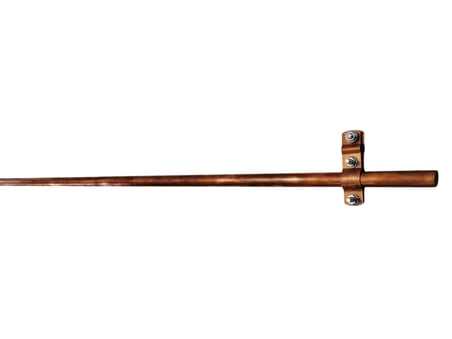 Bakir 1Mt 18Lik Tam Bakır Topraklama Çubuğu Çap ?18Mm Boy 100Cm Cu (Kelepçe Dahil)