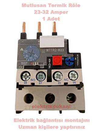 MUTLUSAN 23~32A Termik Röle (32 Amper Motor Koruma Termiği)