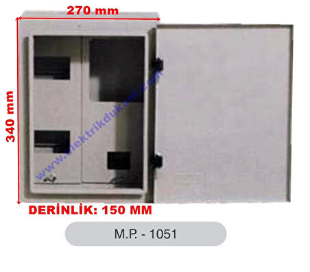 MERT 1051 S.Ü. 1 MONOFAZE SAYAÇLI OTOMATLI PANO 8W