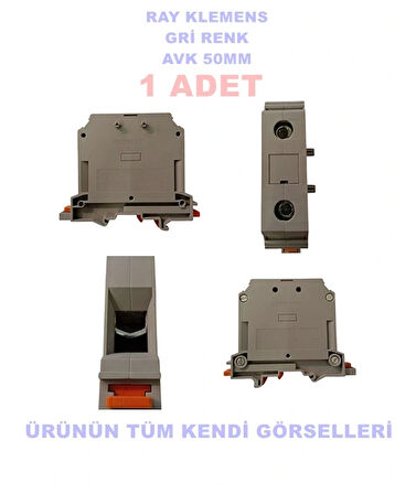 KLEMSAN AVK 50mm Ray Klemens GRİ PEK-50 MM