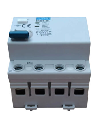 ESEM 4x40A 30mA AC Tip Üç Faz Trifaze Kaçak Akım Koruma Rolesi (NORA)