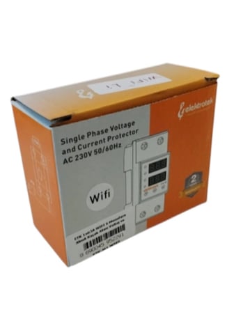 ETK 1x63A WİFİ li Monofaze 30mA Kaçak Akım Voltaj ve Aşırı Akım Koruma Rolesi Şebeke Giriş Voltaj Denetleyici 220 Volt 63 Amper (Uzaktan Tuya İle Kontrol)