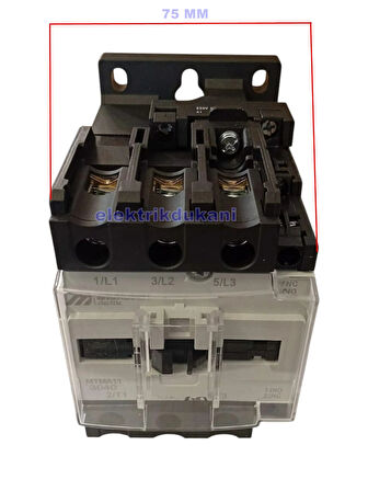 MUTLUSAN 3P 40A 18.5KW AC Kontaktör 220v 1NO+1NC (40 Amper 220 Volt 1 Açık 1 Kapalı Kontak Trifaze Kontaktör)