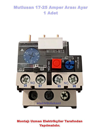 MUTLUSAN 17~25A Termik Röle (25 Amper Motor Koruma Termiği)