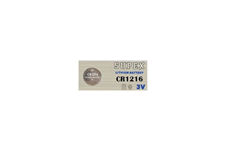 SUPEX CR-1216 Lityum 3v 3 Volt Kumanda Pili Para Düğme Pil (1 Adet Fiyatıdır)