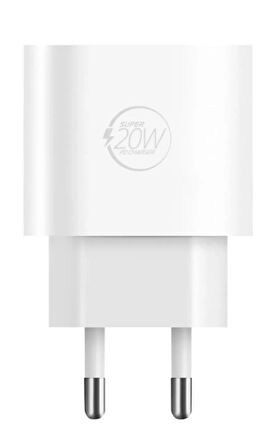 POWERWAY TYPE-C 20W Seyehat Hızlı Şarj Adaptörü Orjinal Muadil