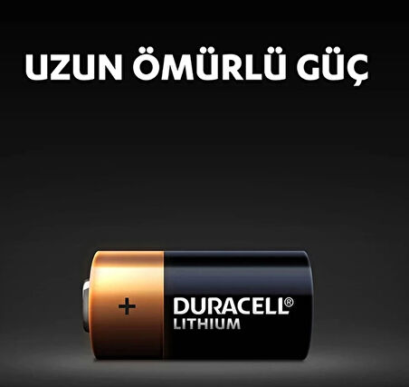 DURACELL CR2 3V Lithium Pil Alarm - Lazer Fotoğraf Makinesi vb Özel Cihazlar için Lityum Pil (2li Pkt.)