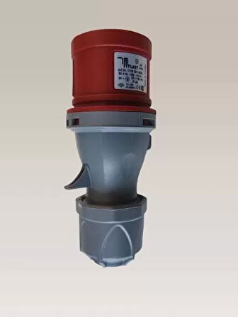 TPLAST 4x32A CEE Norm Sanayi Düz Trifaze Fiş