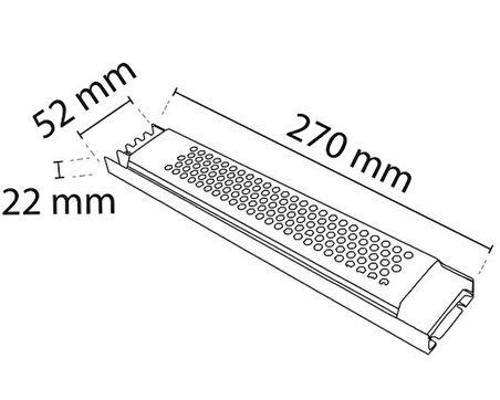 NOAS SÜPER SLİM 12V 25A LED TRAFOSU 300W