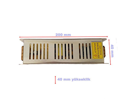 CATA 12v 12.5A Şerit Led Trafosu 150w IP20 (12 Volt 10 Amper Adaptör)