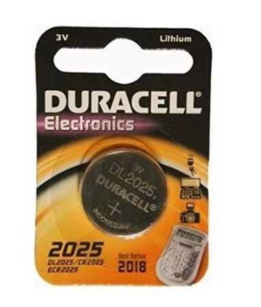 DURACELL CR-2025 3V ARABA KUMANDA PİLİ