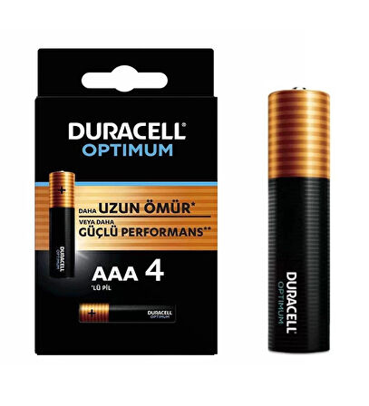 DURACELL İNCE PİL OPTİMUM AAA ALKALİNE (TANE FİYATI)