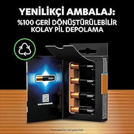 DURACELL İNCE PİL OPTİMUM AAA ALKALİNE (TANE FİYATI)