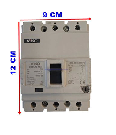 VİKO VMT2-50 3x50A Ayarlı Termik Kompakt Şalter 35kA